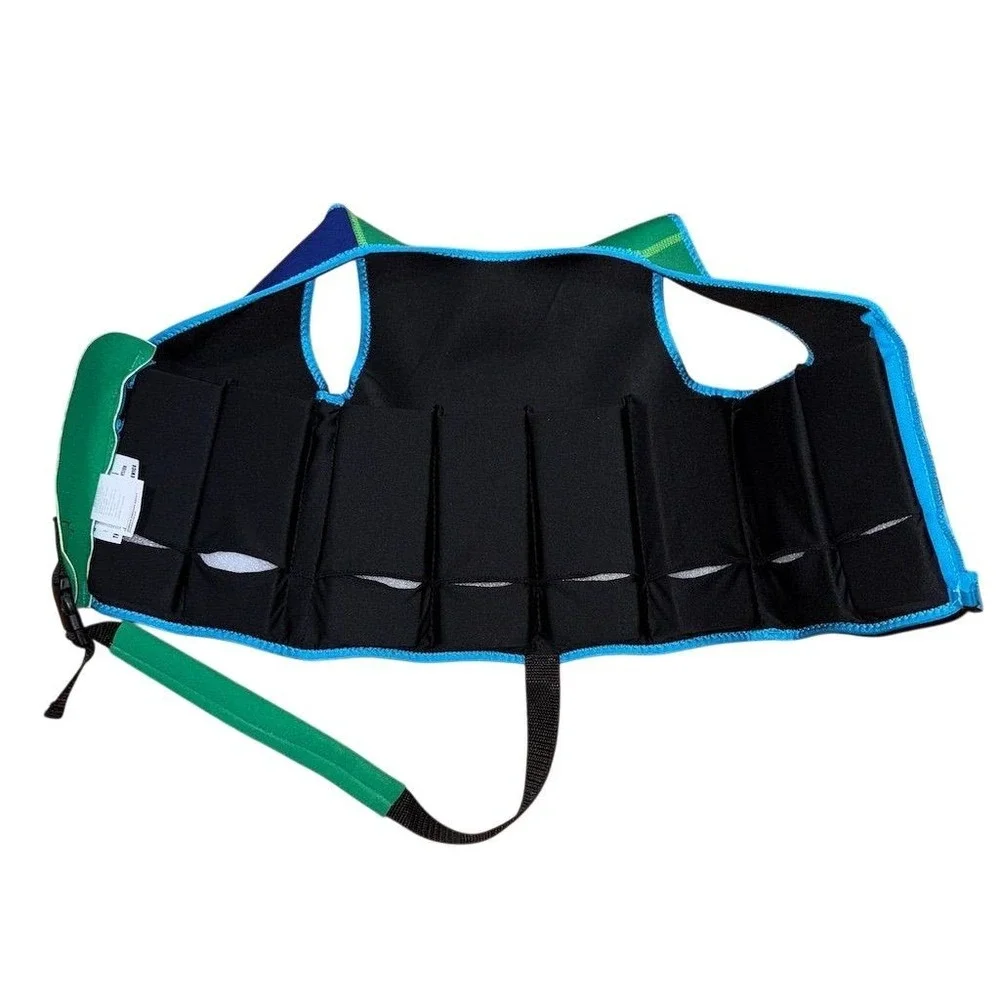 Nautica Kids Swim Aid Vest‎ M/L 33-55 pounds neoprene preppy cape cod sailing